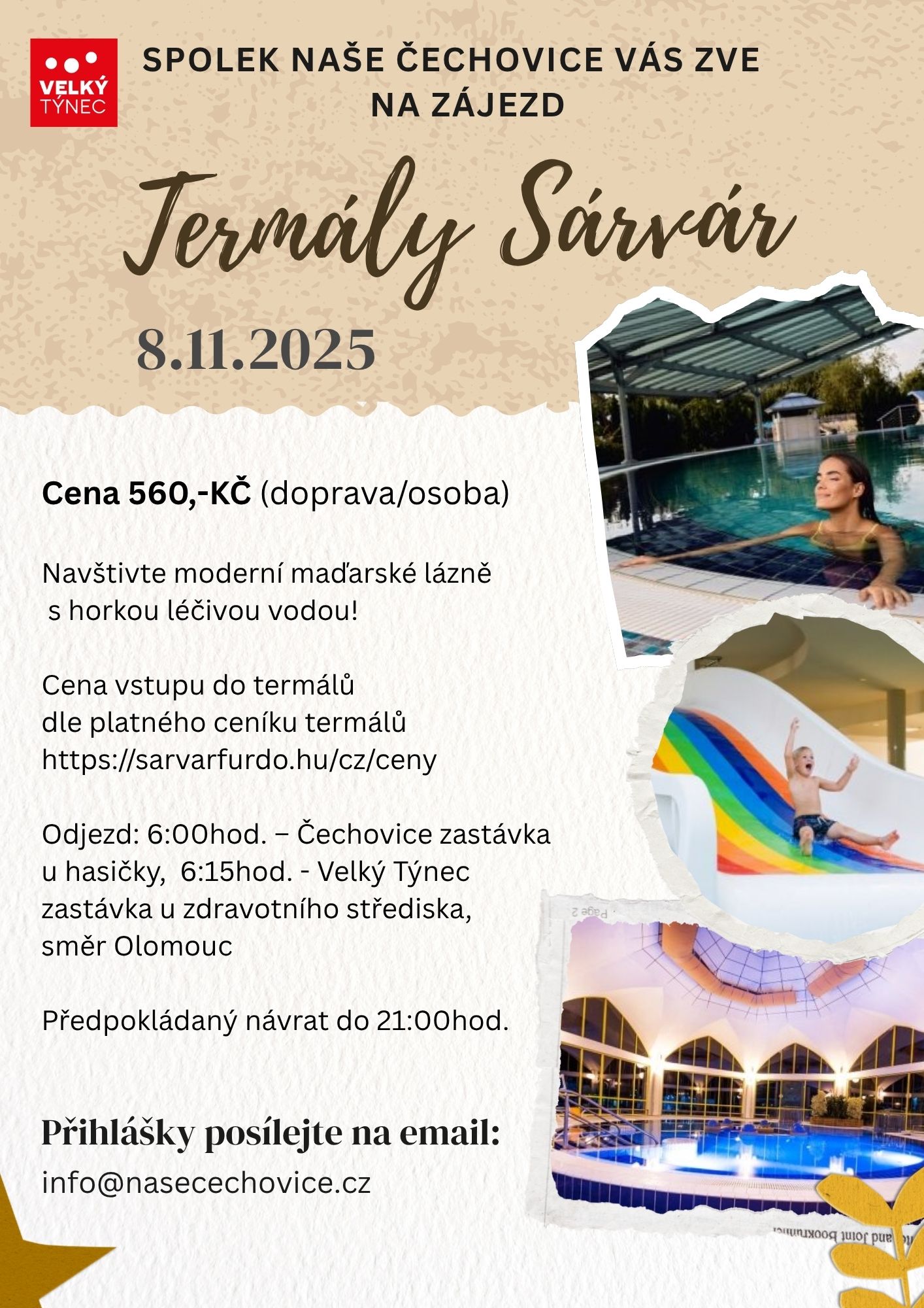 Zájezd termální lázně Sárvár